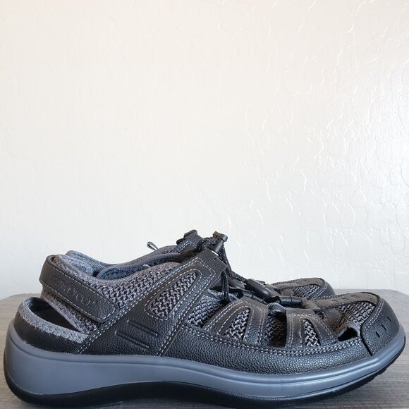Orthofeet 991 Verona Fisherman Sandals Grey Size Women's 10.5 Comfort Orthopedic - Picture 1 of 12